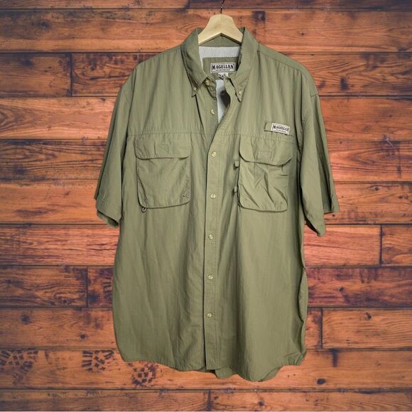 5 for $25🔥Magellan Sportswear Button Front Shirt Large - Picture 1 of 4